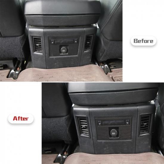 Carbon Fiber AC Air Vent Outlet Frame Trim Cover For Dodge RAM 1500 2010-2017
