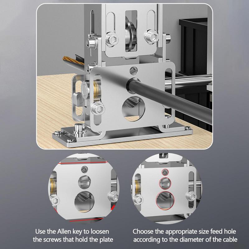 Copper Wire Stripper Machine Drill Powered Copper Wire Peeler Machine Cable Stripper Tool With Hand Crank Portable For Recycling