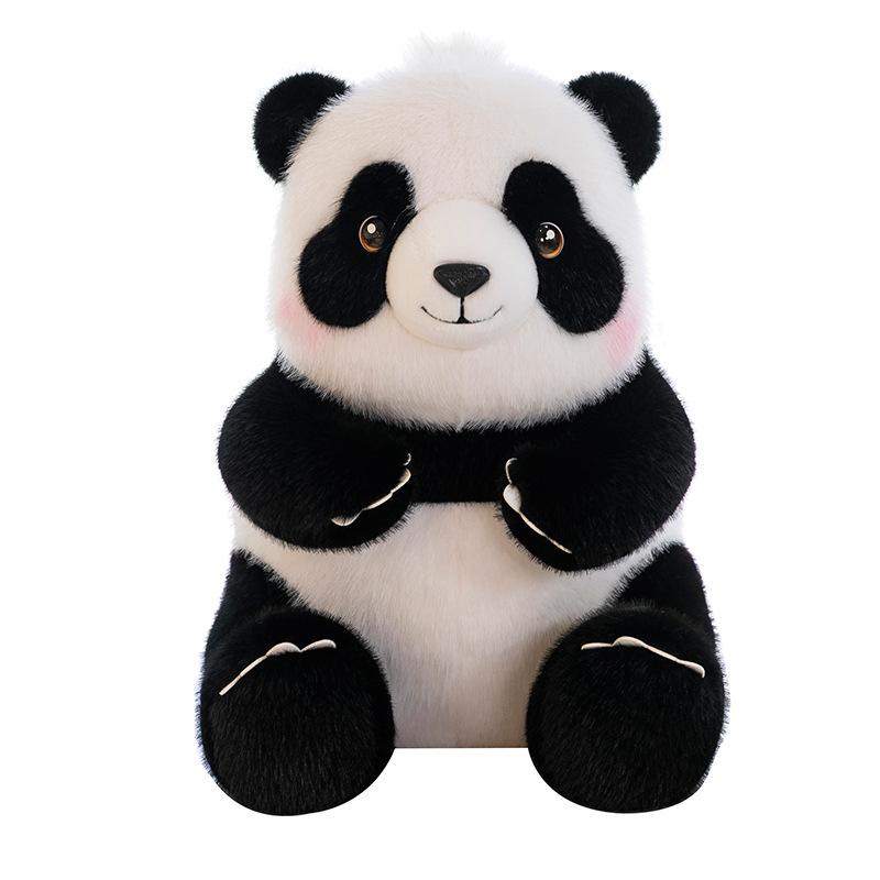 Cute Fat Panda Doll Bag Small Creative Chengdu Panda Base Travel Backpack Panda Plush Toy