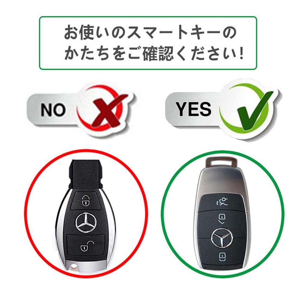 Compatible Smart Key Case with Zircon Crystal Decoration for Mercedes Benz Key Suitable for Genuine 3 FBA Shipping [JSSD] BH-store Case/Key Cover.