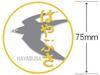 KB NEW CHOKIN Engraved Head Mark Sticker Hayabusa NCH006S
