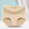 Damen Baumwollspitze mit hohem Bund, Bauchstraffende Nahtlose Slips, Bequeme Hüfthebende Große Größe