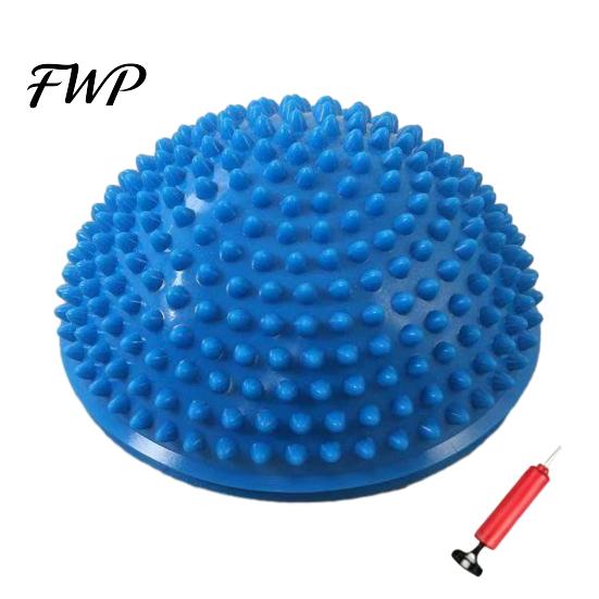 Kids Balance Ball Anti-Slip Thickened Base Hemispheric Massage Design Sensory Early Childhood Trainer Development Non-turning Preschool Activity Toy