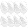 8 Pieces Transparent Round Acrylic Sheets Circular Clear Circles Flat Base for Crafters,