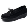 Fashion Sapatos Femininas Women Fashion Round Toe Wine Red Height Increased Anti Skid Shoes Lady Cool Black Comfort Work Loafers Ea233