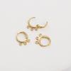 Handmade 14K Gold-Plated Round Earrings - Exquisite Copper Jewelry Accessories