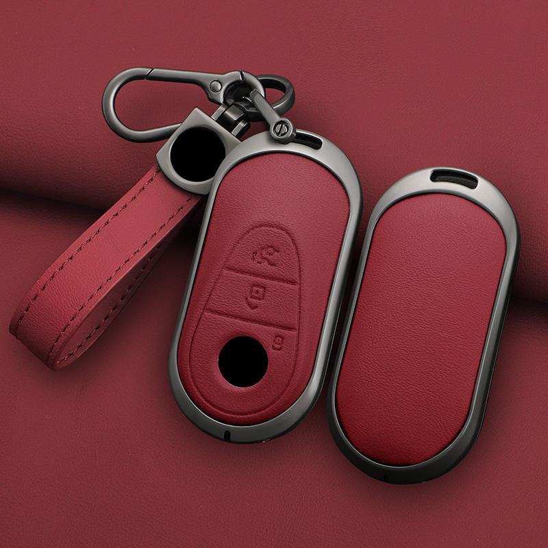 Zinc Alloy Car Key Case Cover For Mercedes Benz C E S Class Glc W206 W223 W214 E300 C260 C300 S450 S500 Keychain Accessories