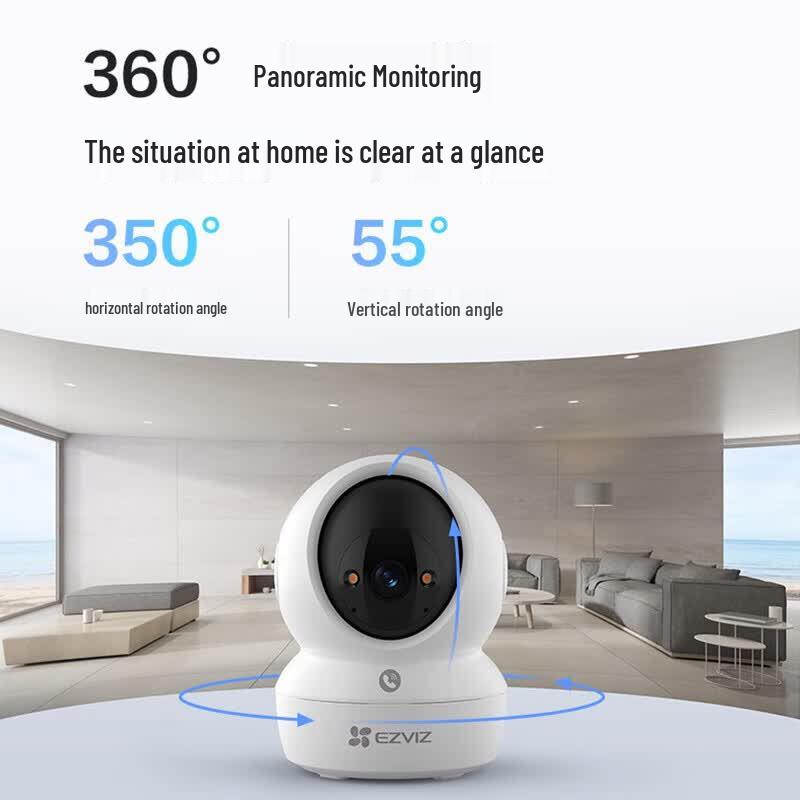 EZVIZ H6C 2K+ 4MP Vollfarb PTZ Smart Sicherheitskamera (CN-Version)