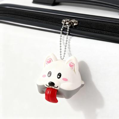Long Tongue Dog Toy with Sound Stress Relief Cartoon Puppy Fidget Toy Keychain Backpack Hanging Decoration Interactive Tongue Animal Decompression Toy