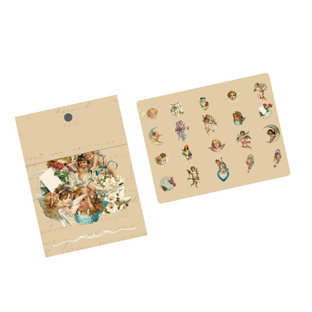 40 Stück Vintage Romantische Aufkleber Treibsand-Serie PET Zarte Muster Nostalgische Abziehbilder für Tagebuch