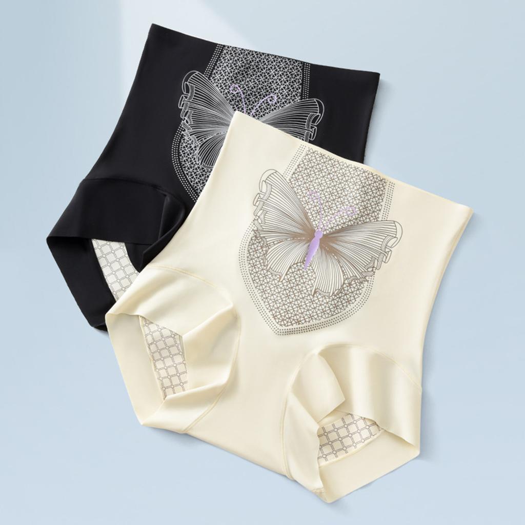 High Waist Women Underwear Full Coverage Briefs Soft Breathable Postpartum Panties Stretch Underpants Tummy Control Ladies Panties