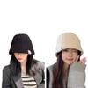 Face Revealing Small Bucket Hat Handmade Ear Protection Cap Sweet Fisherman Hats  Summer