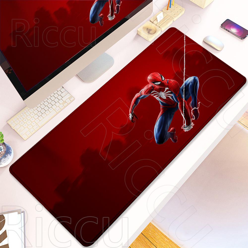 PC Peripherals HD S-Spider Man Mouse Pad Anime Film Rubber Keyboard Mouse Pad Comic Office Desk Laptops Gaming Accessories Mat