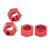 4Pcs CNC Machined 7mm Hex Wheel Hubs Adapter for FMS FCX24 1/24 RC Car RC Off-Road Car