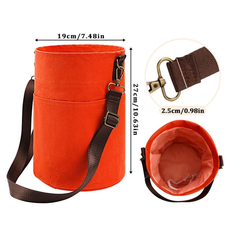 Portable Single Shoulder Craft Storage Bag for Knitting Supplies and Daily Organization
