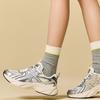New Anta Shock Absorbers Slip Resistant Breathable Low Top Casual Shoes Women's Ivory White Silver Charcoal Gray 122538896-4
