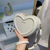 Heart Shape Crossbody Bags For Women Solid Pu Leather Shoulder Bags Fashi Handbags