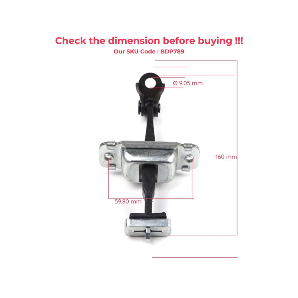 BDP789 Tylny lewy lub prawy zawias drzwiowy, ogranicznik hamulca, pasek kontrolny 794802L000 dla Hyundai I30 MK1 FD 2006-2012 HB SW