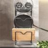 Wall Mounted Suction Cup Pot Lid Rack Punch Free Cookware Storage Shelf  for Home