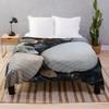 White Shell Throw Blanket