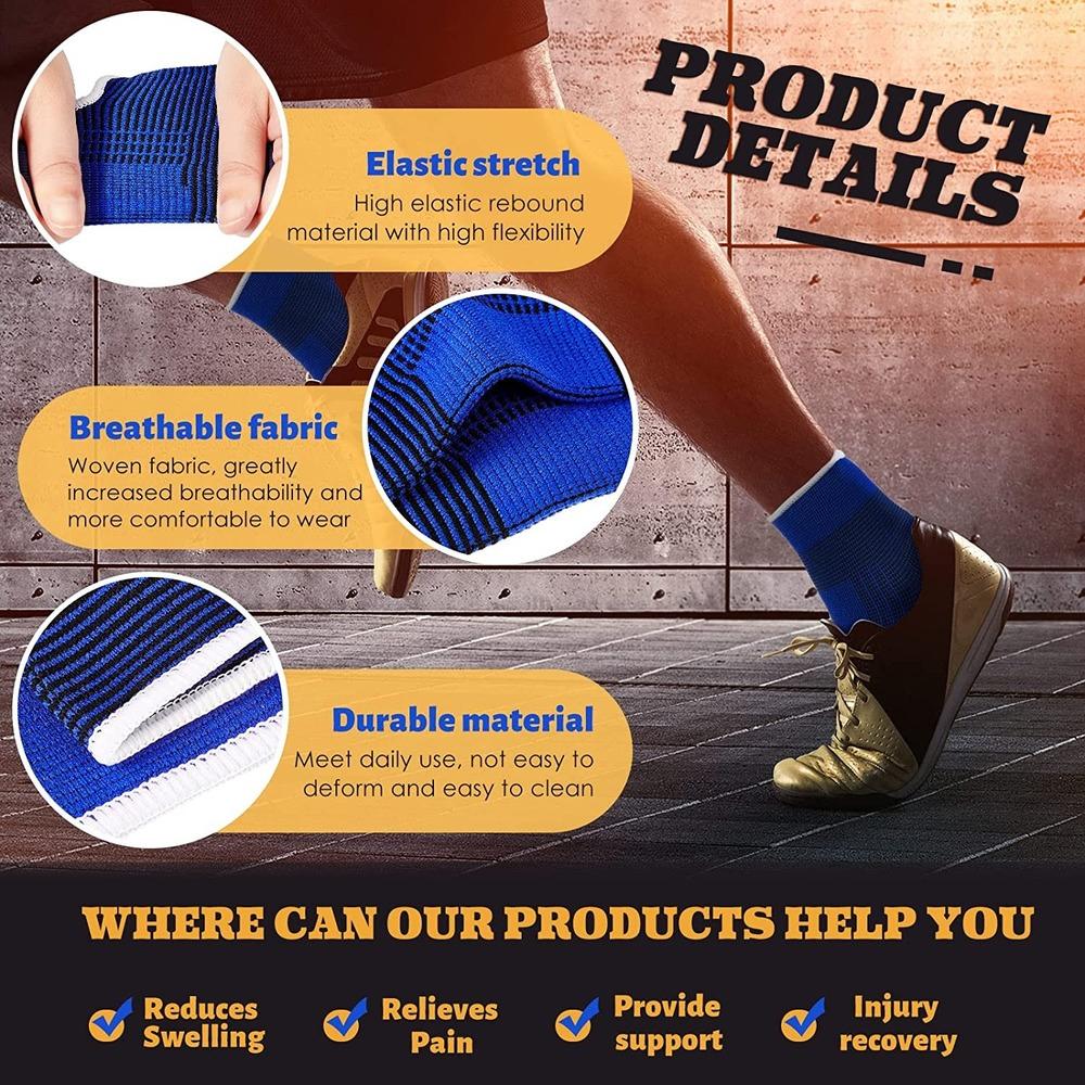 Kids Compression Ankle Brace Knitted Sleeve Support For Sprains Arthritis Tendonitis Jogging Running Fitness