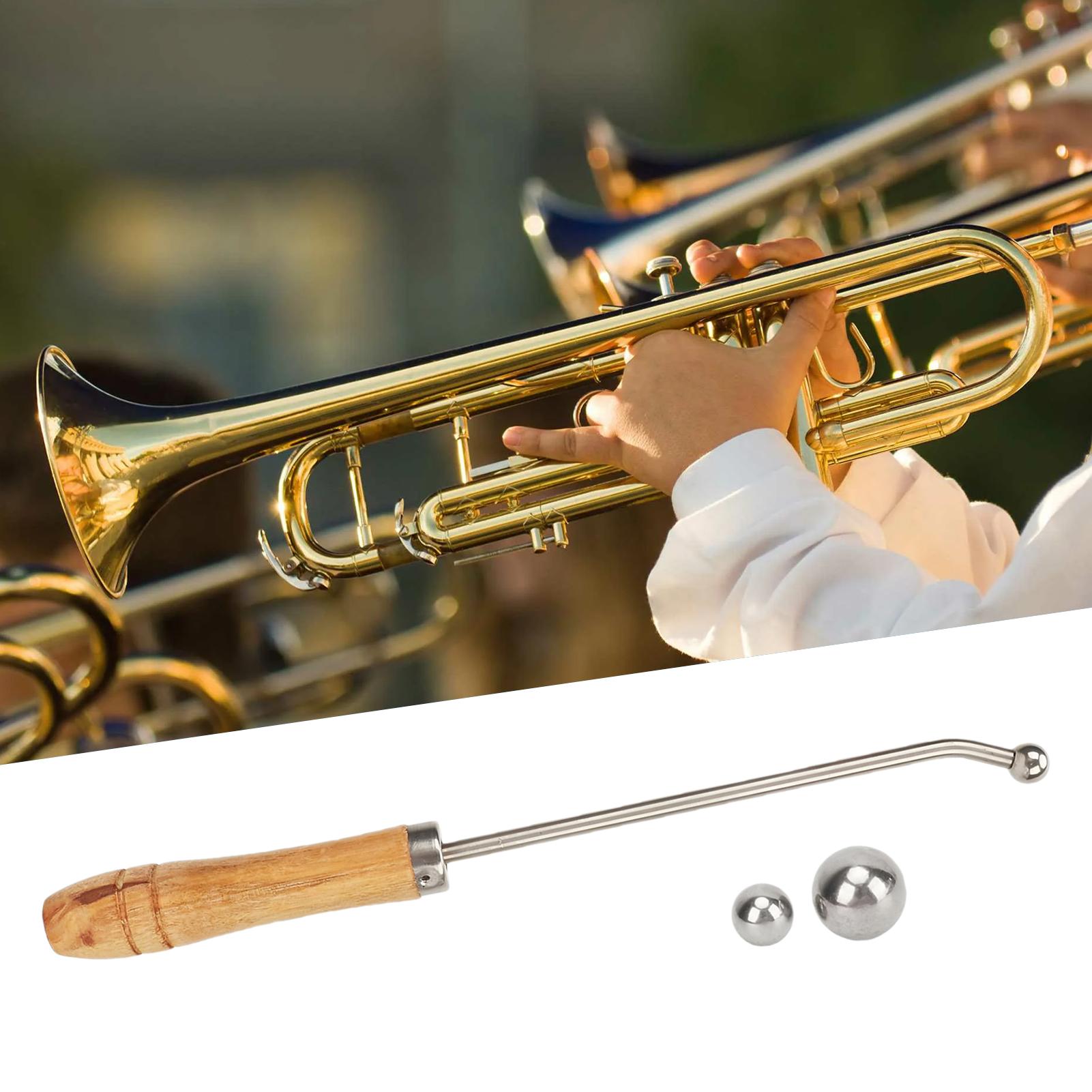 Trumpet Repair Tools Trumpet Repair Tool Set With Wooden Handle Stainless Steel Maintenance Kit Instrument Care For Brass CN