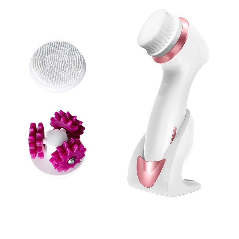 Wireless Charging, Face Wash Brush, Facial Cleansing, Cleansing Brush, Pore Cleaner, Three-in-one Waterproof Facial Cleanser, Beauty Instrument