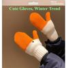 1 Pair of Funny and Cute Big Goose Handmade Mitten-like Gloves for Women,Thickly Lined and Warm Suitable  for Students in Winter