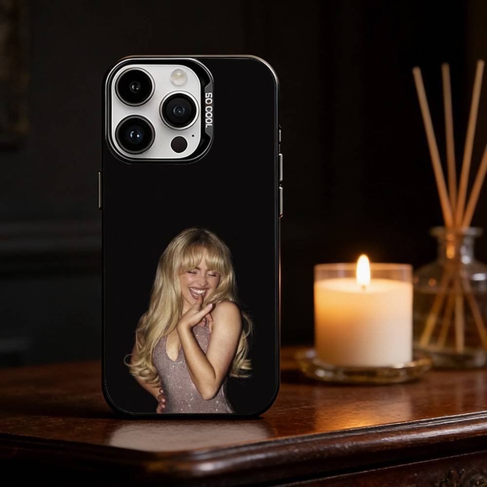Singer S-Sabrina C- Carpenter Phone Case Color Silver Shell For IPhone 17 16 15 14 13 12 11 Pro Max Plus iPhone16