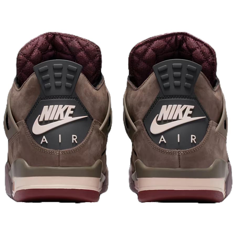 A Ma Maniére x Jordan Air Jordan 4 Slip Resistant Abrasion Resistant Mid top Vintage Basketball Shoes Unisex Brown IF3102-200