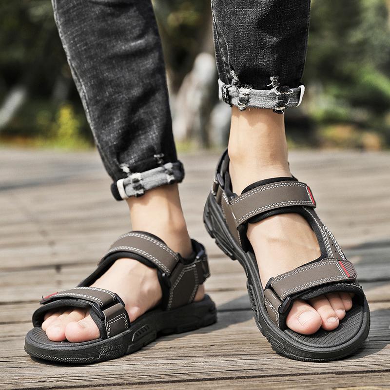 Beach Shoes Men's Sandals Shoes for Men Indoor and Outdoor Wear-resistant Soft and Comfortable Non-slip Thick Bottom Fashion