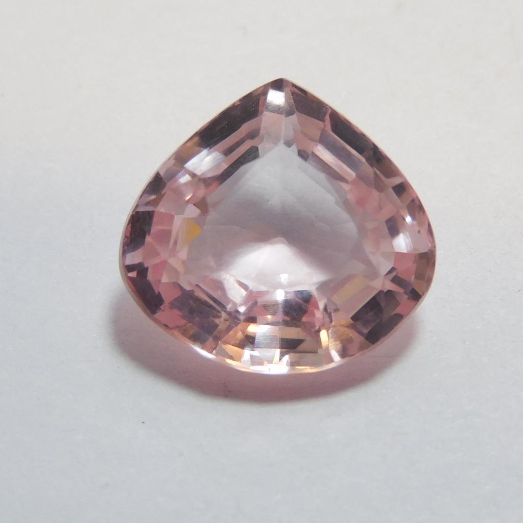 Natural Sapphire Loose Gemstone 10.70 ct Padparadscha Pear Cut September Birthday Birthstone