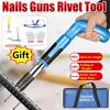 Rechargable Cordless Staple Gun Electric Steel Nailer Guns Furniture Tacker Gun for Frame Woodworking Tools Home DIY