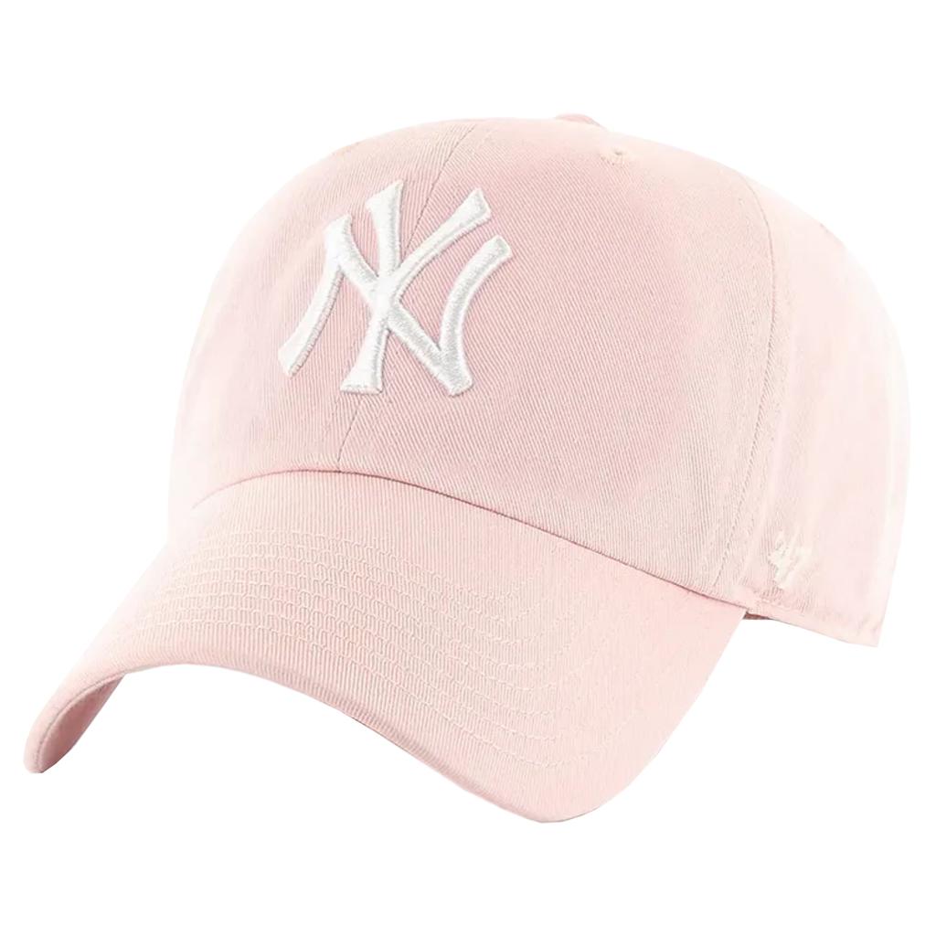 47 BRAND New York Yankees Clean Up Cap, Mens Pink Cap
