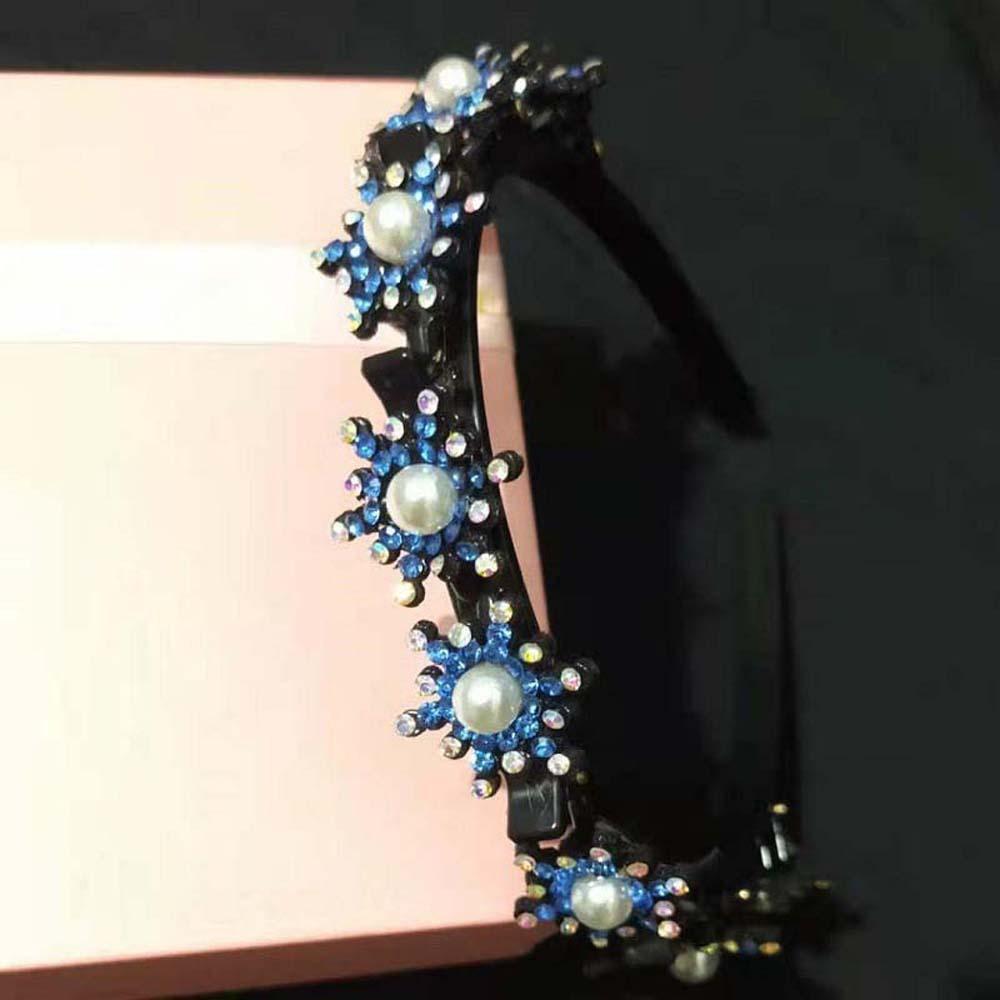 Süße Haarbänder mit Clips Schneeflocke Stern Strass Ponyclip Stirnband Täglich