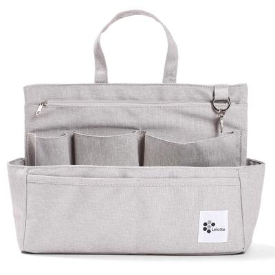 Lelotte voor Tote 11 met Bodem Staande Shopper voor Mannen en Vrouwen Bag-in-Bag Tassen, Horizontaal, Vakken, Paneel, Lichtgewicht, Opbergruimte,