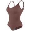 Dames Naadloze Mouwloze V-hals Bodysuit Shapewear Buikcontrole Body Shaper Tanktop Rood Blauw