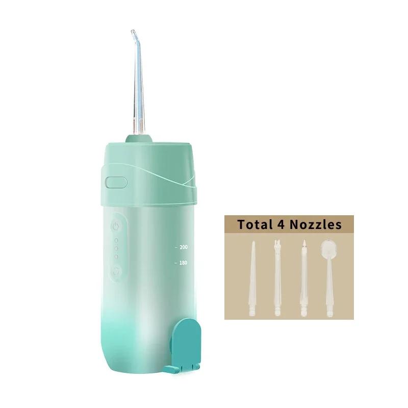 Tragbarer Dental-Wasserflosser, Munddusche, wiederaufladbarer USB-Wasserflosser, Zahnstocher, Mundwaschmaschine für Zahnaufhellung