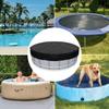 Bâche de piscine ronde, bâche solaire pour piscines hors sol, bâche de protection pour piscine creusée avec cordon de serrage pour une meilleure stabilité