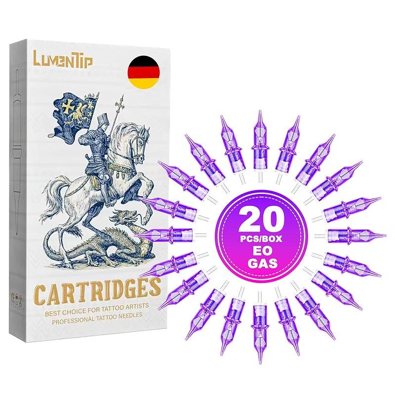 Tattoo Cartridge Needles 20Pcs Round Liner 1005RL Disposable Tattoo Needles With Membrane Tattoo Supplies for Lining Work 1209RL