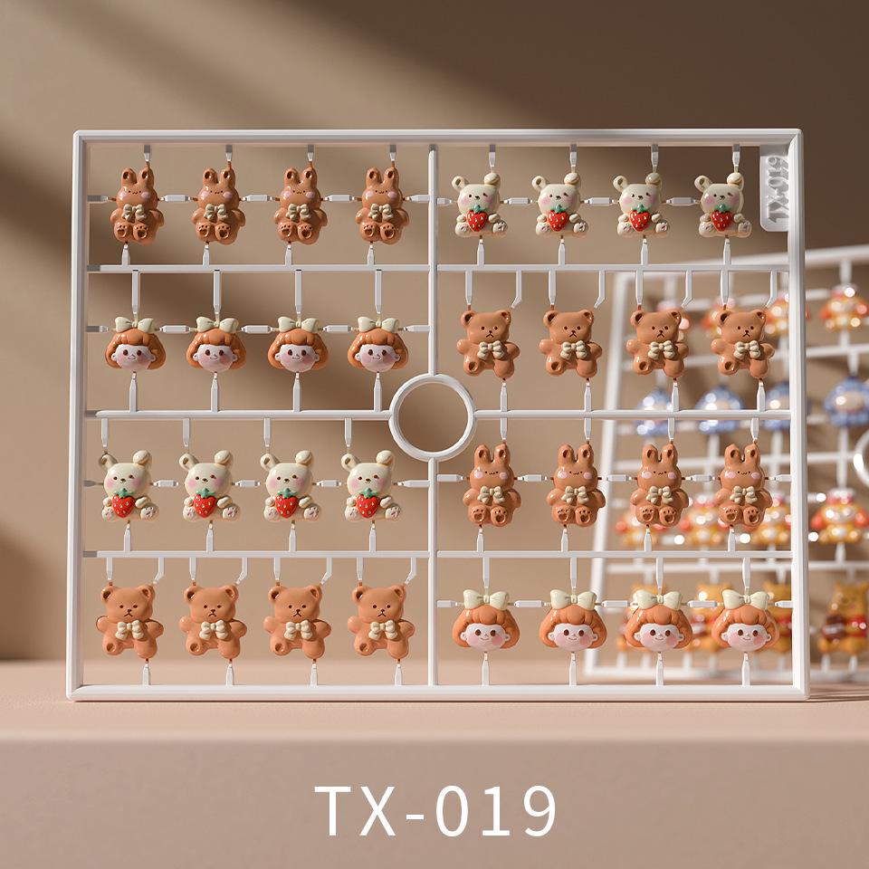 

TENSOR Ферритовые резные смоляные украшения для нейл-арта, Милые и изысканные, Стиль TX019