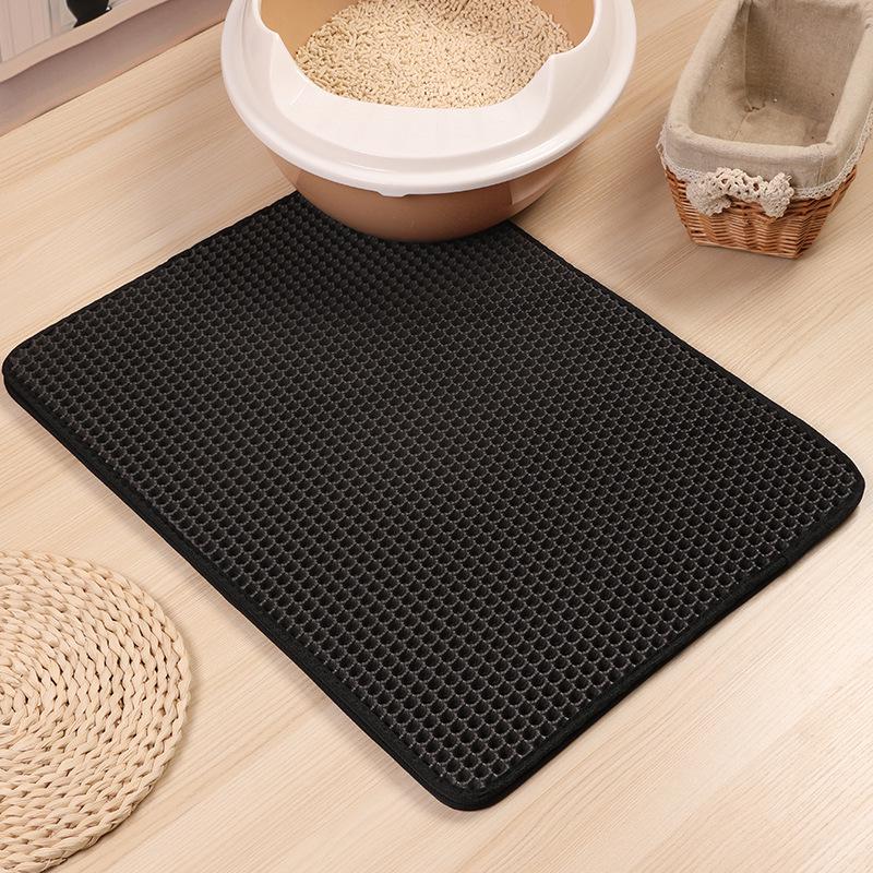 

1PC Cat Litter Mat 45*60cm Traps litter from cats paws and litter from box