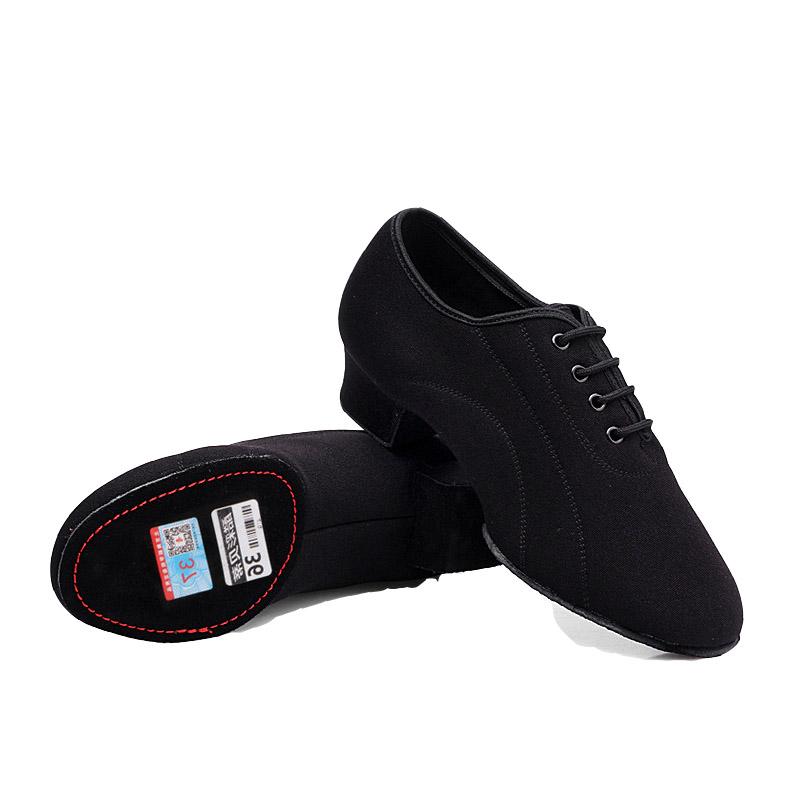 Men Dance Shoes Ballroom Sneakers Genuine Leather Latin Dance Shoes Modern Shoes Boys Shoes Children Square Ventilation Canvas