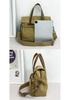 Large Capacity Men's Canvas Crossbody Bag - Multi-Compartment Messenger for Outdoor Travel and College Style.