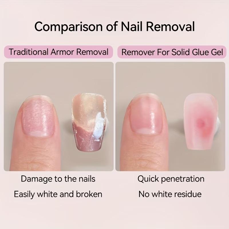 60ml Nail Polish Remover Spray, Gentle Nail Polish Remover for Acrylic and False Nails, 15-Quick Removal, Safe On Natural Nails