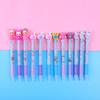 10Pcs/Lot Cute Cartoon Multicolor Ballpoint Pens Kawaii Unicorn Swan 3 Colors Pen Kids Writing School Stationery Office Supplies
