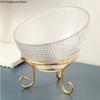 Glass Bowl Translucent Fruit Tray Desktop Storage Box Fruit Salad Bowl Home Decorative Plate Dessert Plate Snack Plates Dishes