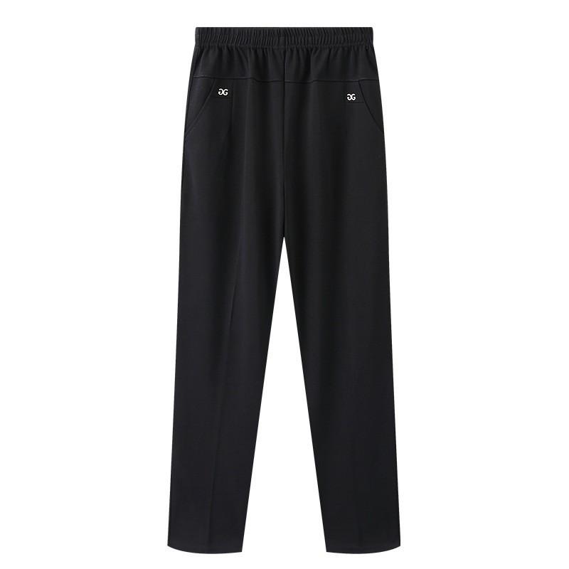 Large size in the elderly mother pants autumn and winter fleece outer wear plus fat increase 100kg fat straight pants