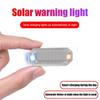 Mini Solar Power Car Warning Light LED Flashlight Car Motorcycles Alarm Lamp In-Night Caution Strobe Warning Light Running Lamp