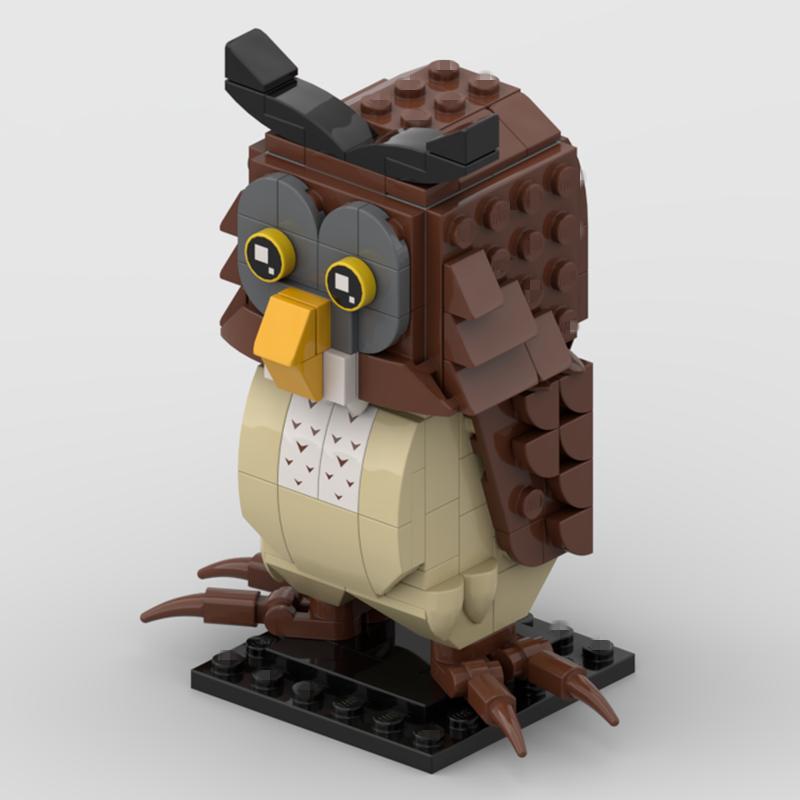 Non-Toxic Moc Cute Animals Bear Cow Rabbit Eagle Penguin Hedgehog Tiger Panda Pig Building Blocks Toys For Children Kids Christmas Gifts